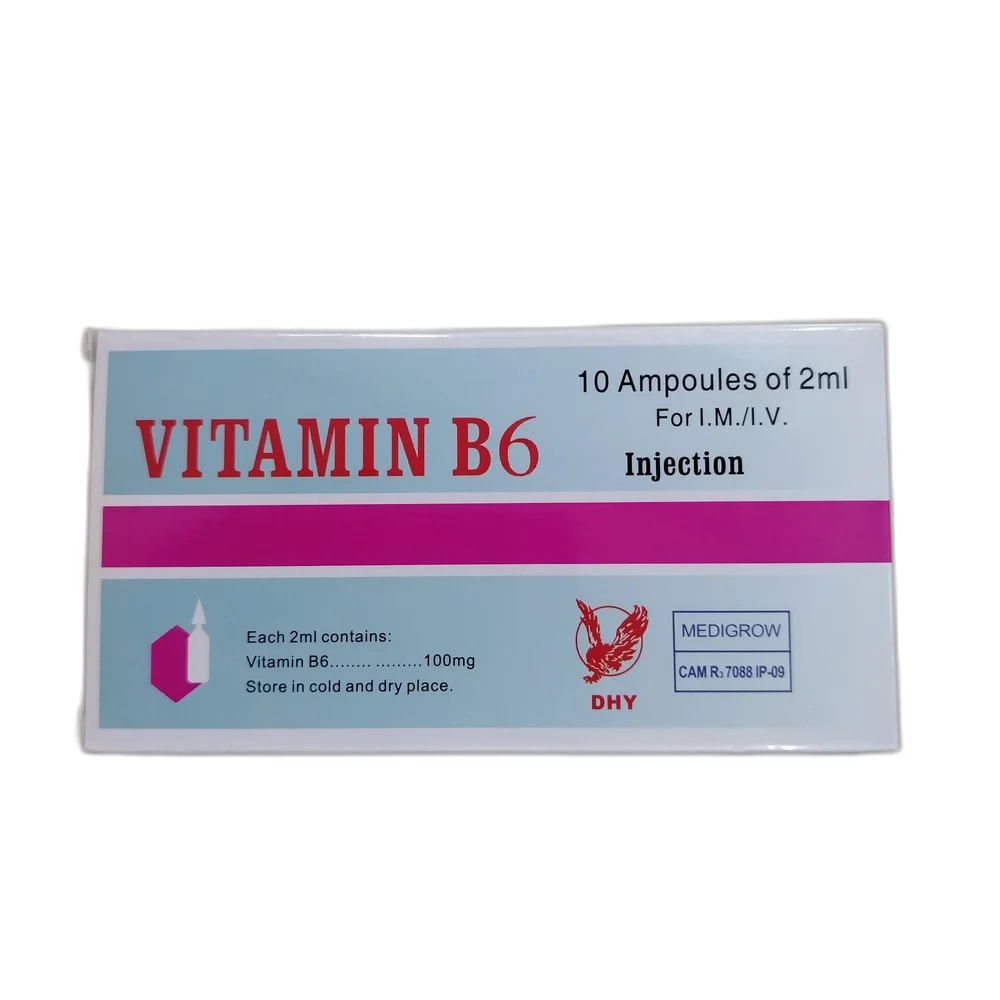 Vitamin B6 100 mg / 2 ml - PHARMACIE LA BELLE PHARMA