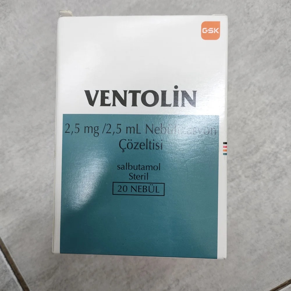 Ventolin Nebule Salbutamol 2.5 mg / 2.5 mL per nebule - Depot De Pharmacie "A" Kim Houy