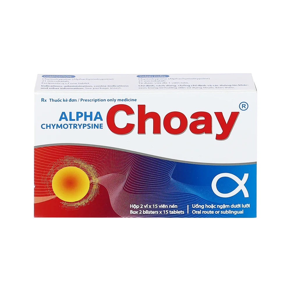 Alphachymotrypsine Choay 4.2 mg (21 microkatals) - u care pharmacy 