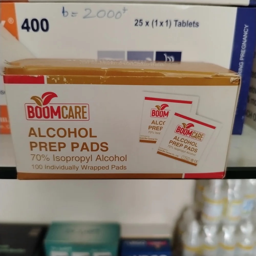 Boomcare Alcohol Prep Pads 70% Isopropyl Alcohol - CHEANIMUL PHARMACY
