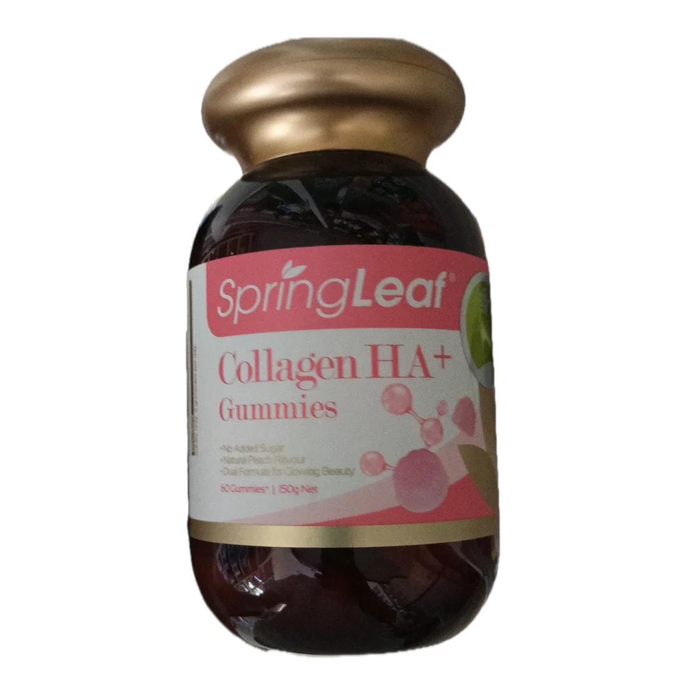 Spring Leaf Collagen HA+ Gummies Collagen peptides 1000 mg / Hyaluronic acid 5 mg per 2 gummies (150 g) - Morhachun Pharmacies
