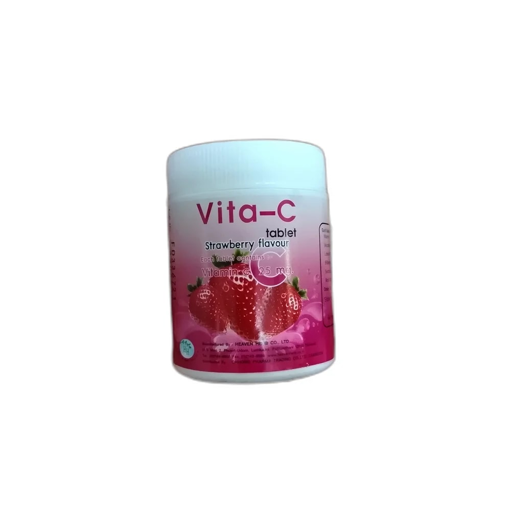 Vita-C Strawberry 25 mg - PHARMA ASSIST PHARMACY