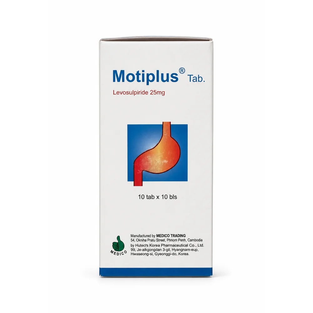 Motiplus Levosulpiride 25 mg tablets - Kim Yi