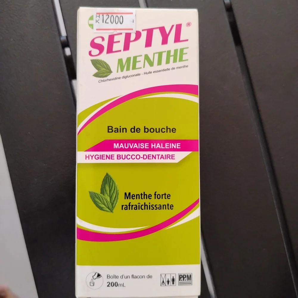 Septyl Menthe Per 200 ml: Chlorhexidine digluconate 20% 1 ml, peppermint essential oil 0.5 ml - CHEANIMUL PHARMACY