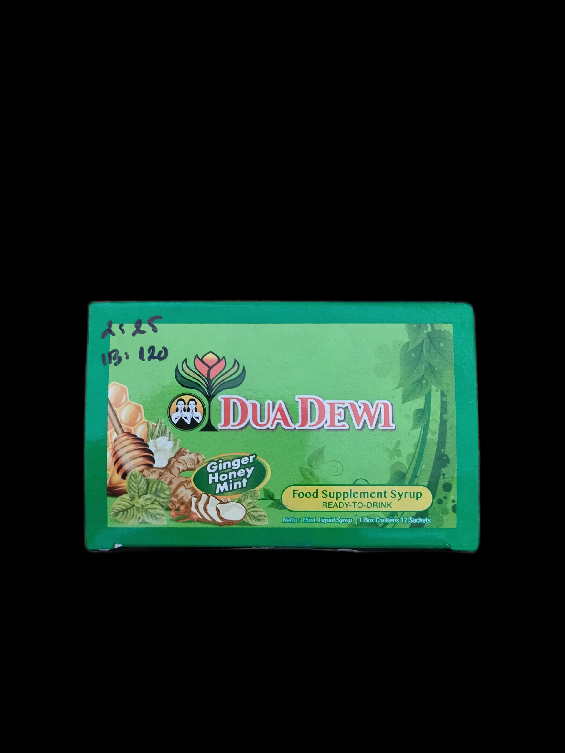 Dua Dewi Ginger Honey Mint Supplement Syrup 1 sachet per serving - PHARMARCY DARA RAKSMEY KOK CHAMBOK