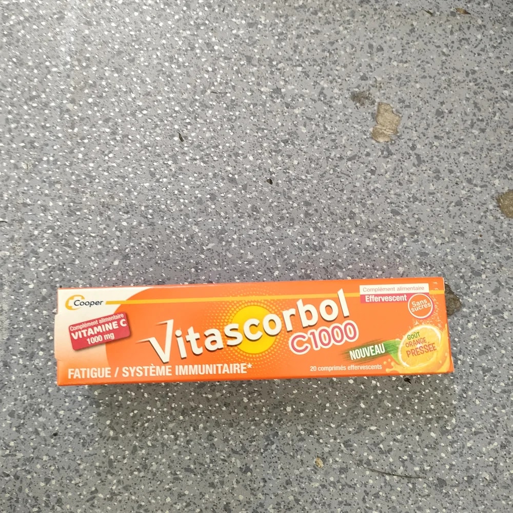 Vitascorbol C1000 Vitamin C 1000 mg per effervescent tablet - Depot De Pharmacie "A" Kim Houy
