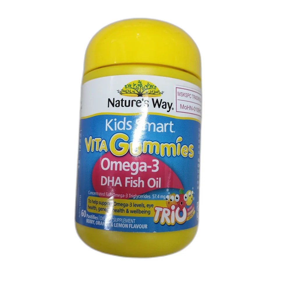 Nature's Way Kids Smart Vita Gummies Omega-3 DHA Fish Oil Trio 57.4 mg fish omega-3 triglycerides - Depot de Pharmacie B Rotha
