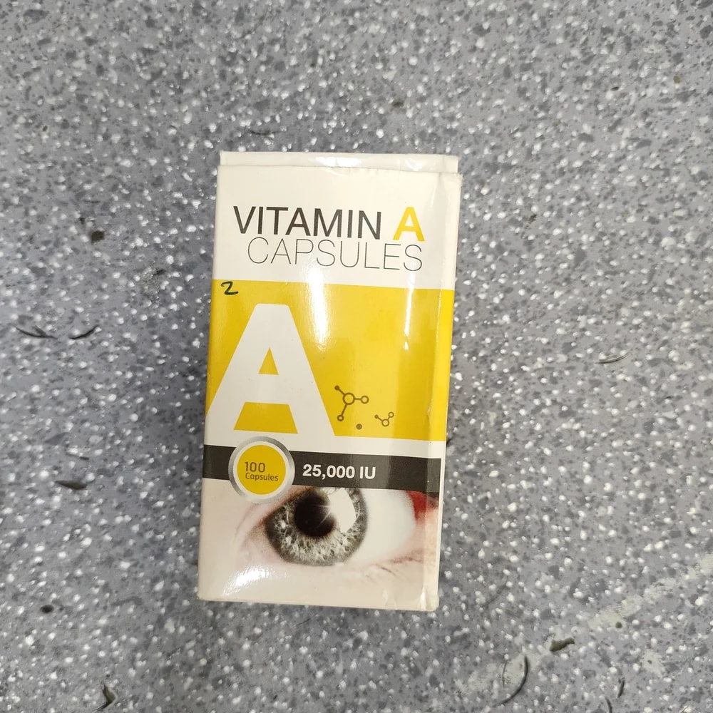 Vitamin A Capsules 25,000 IU 25,000 IU per capsule - Depot De Pharmacie "A" Kim Houy