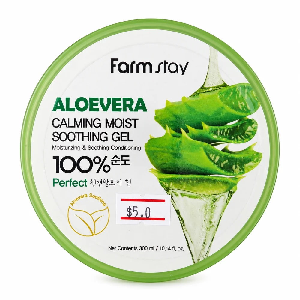 Farmstay Aloe Vera Calming Moist Soothing Gel 100% - Pharmacy Krech hong