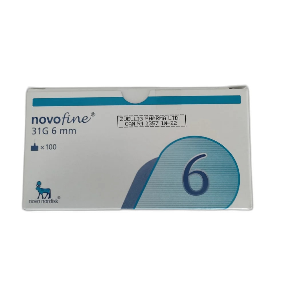 NovoFine 31G 6 mm Pen Needles 31G × 6 mm - SUKHA PHARMACY