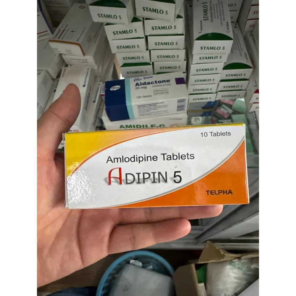 Adipin 5 Amlodipine 5 mg per tablet - Kim Yi