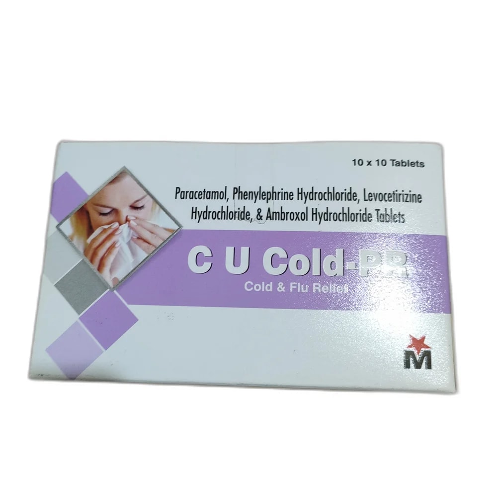 C U Cold-PR 500 mg / 5 mg / 5 mg / 30 mg - Reachvong Pharmacy
