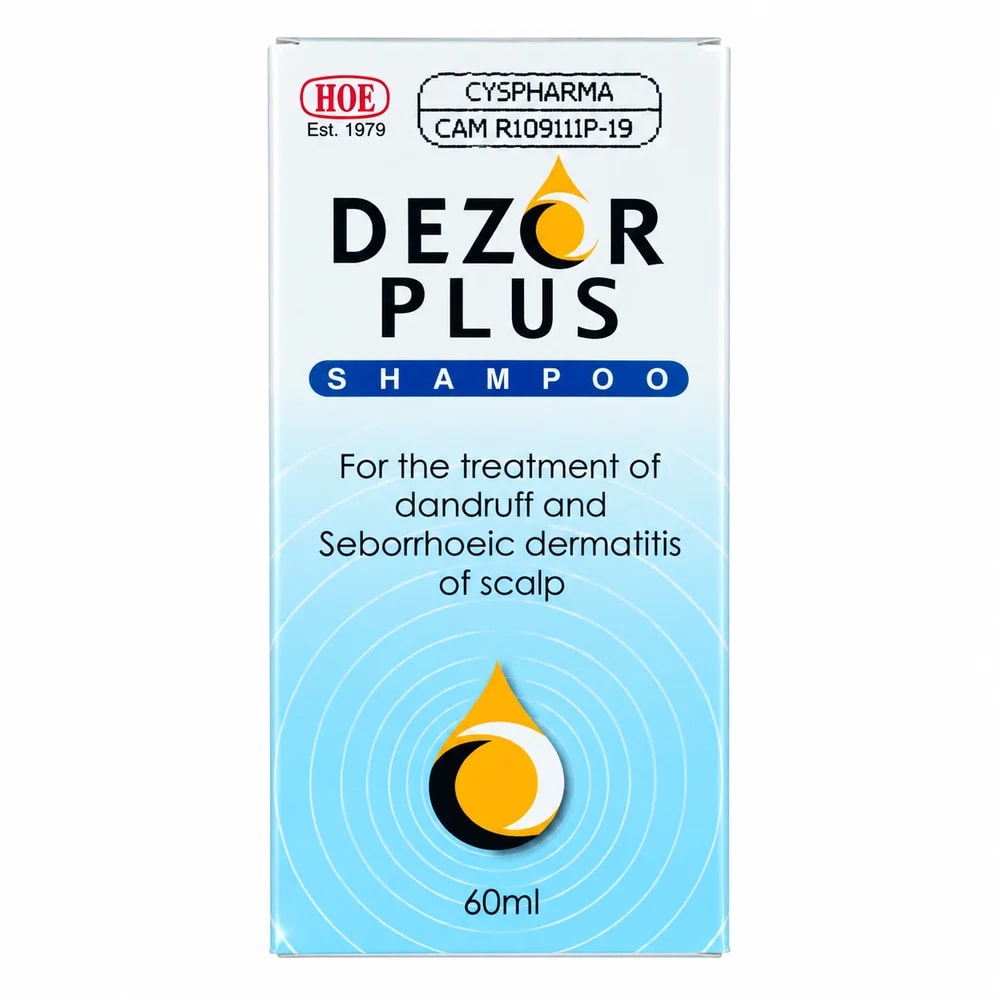 Dezor Plus Ketoconazole 2% / Zinc pyrithione 1%; 60 ml - PHARMCY ARUN REAS