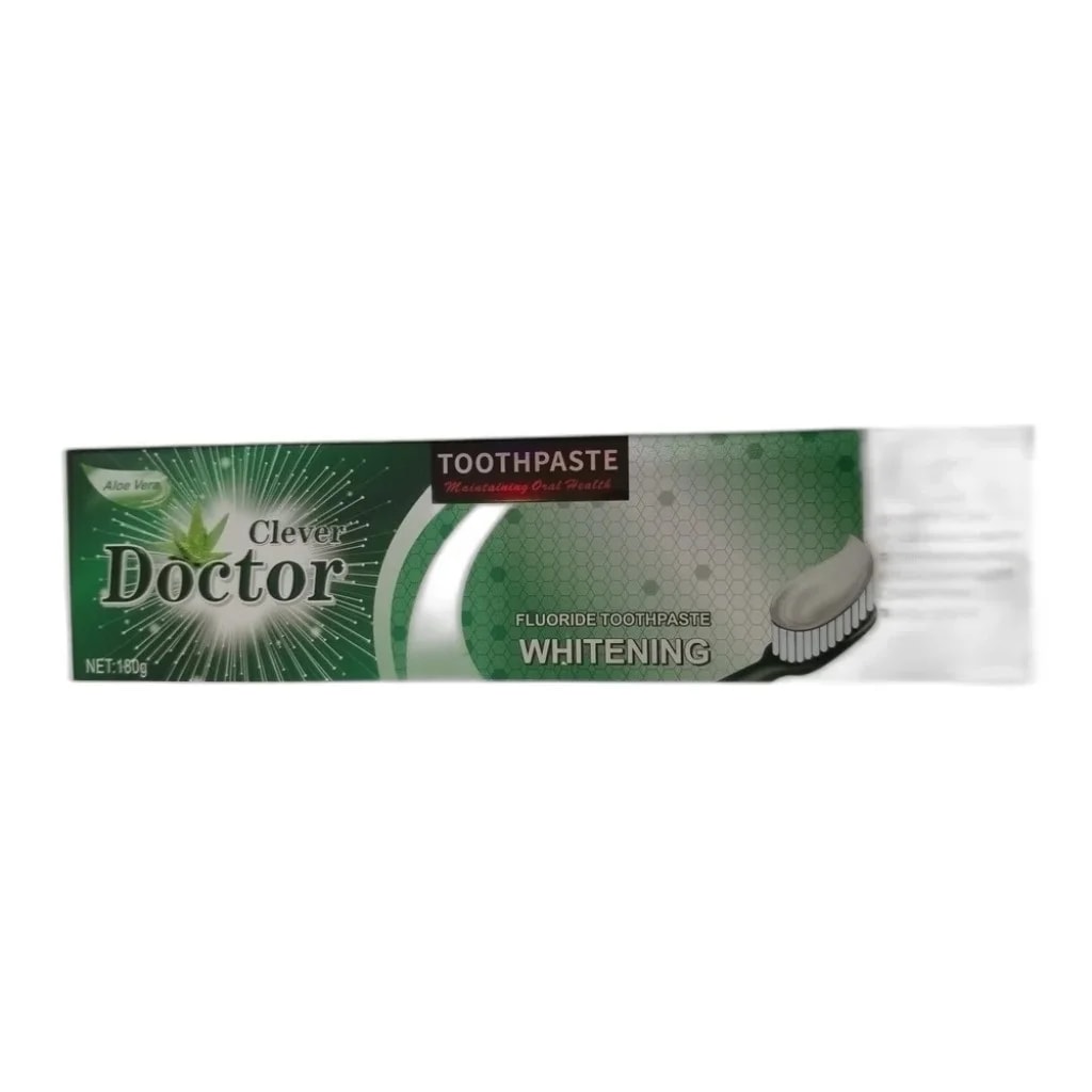 Doctor Clever Aloe Vera Toothpaste 180 g - ឱសថស្ថាន សុខលាភ