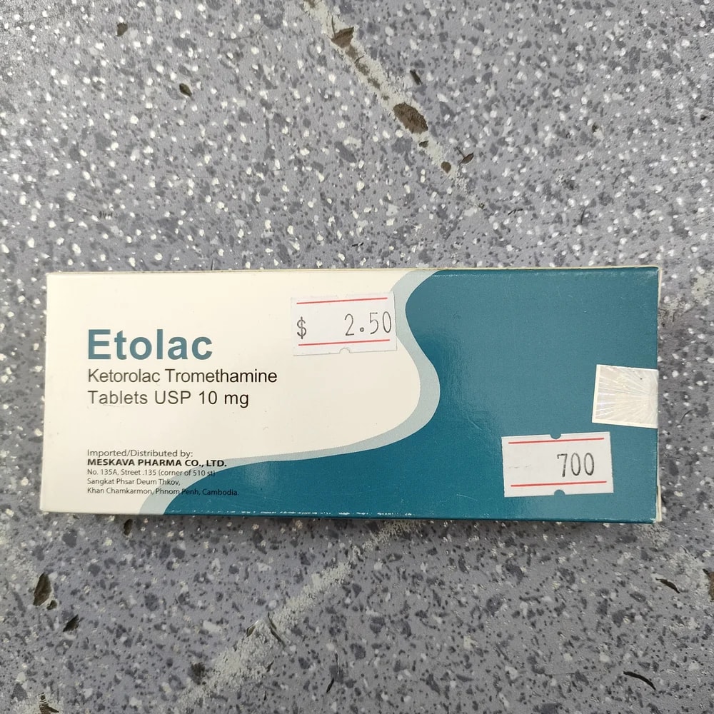 Etolac 10 mg - Depot De Pharmacie "A" Kim Houy