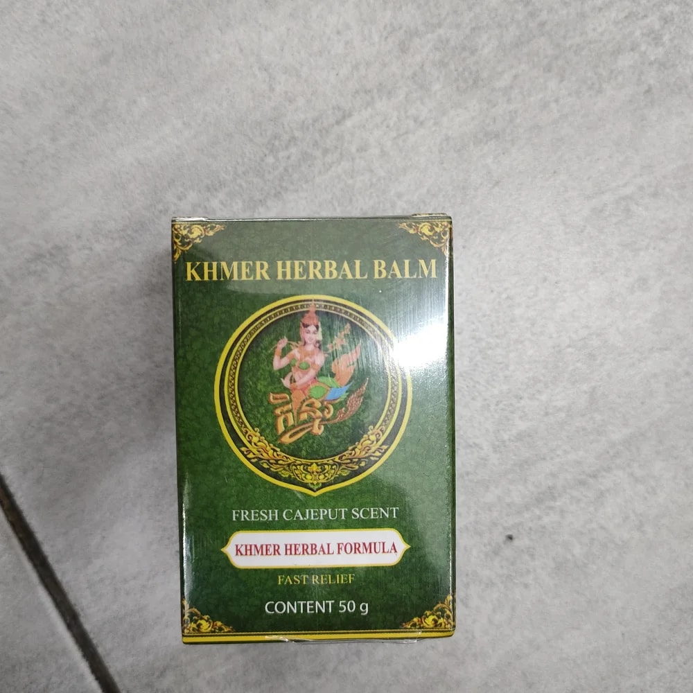 Venerable Kann Sophannarith Khmer Herbal Balm 50g Topical balm, 50 g per jar - Depot De Pharmacie "A" Kim Houy