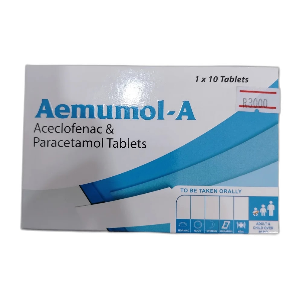 Aemumol-A 100 mg / 500 mg - PHARMACIE LA BELLE PHARMA