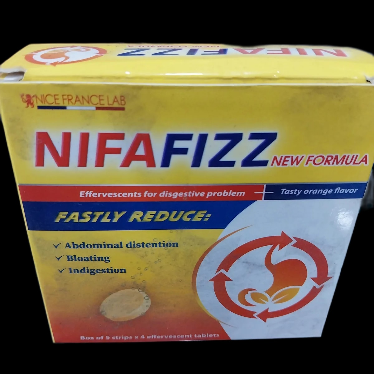 Nifafizz Papain 60mg, Fungal Diastase 20mg, Simethicone 20mg - ឱសថស្ថានព្រះខ័នពេជ្រ