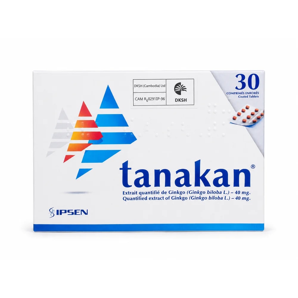 Tanakan 40 mg Quantified Ginkgo biloba extract 40 mg coated tablets - Kim Yi