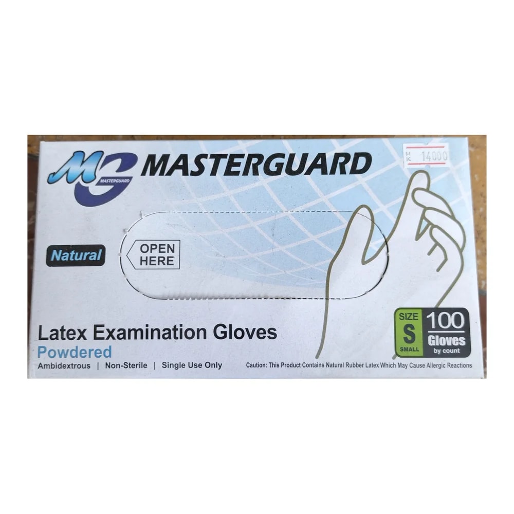 Masterguard Latex Examination Gloves Size S, Powdered - Morhachun Pharmacies