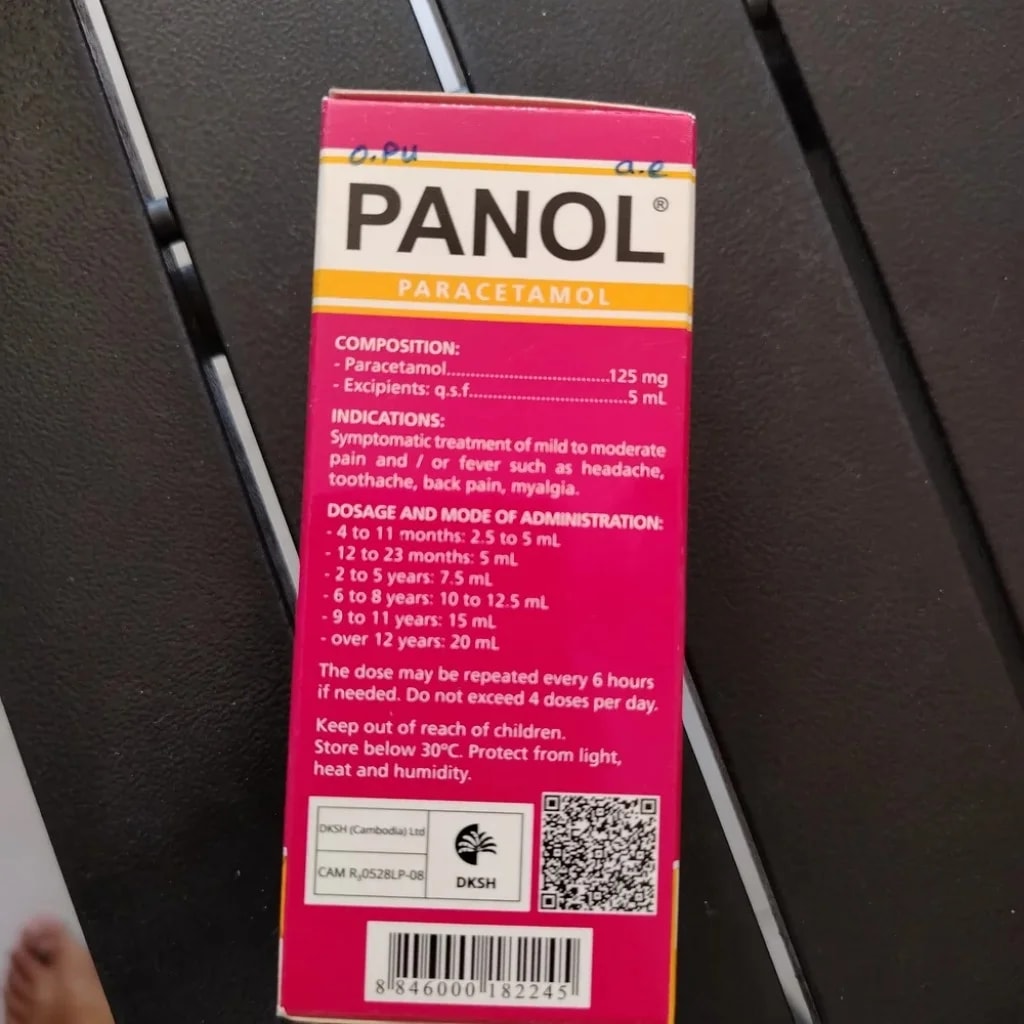 Panol 125 mg/5 mL - CHEANIMUL PHARMACY