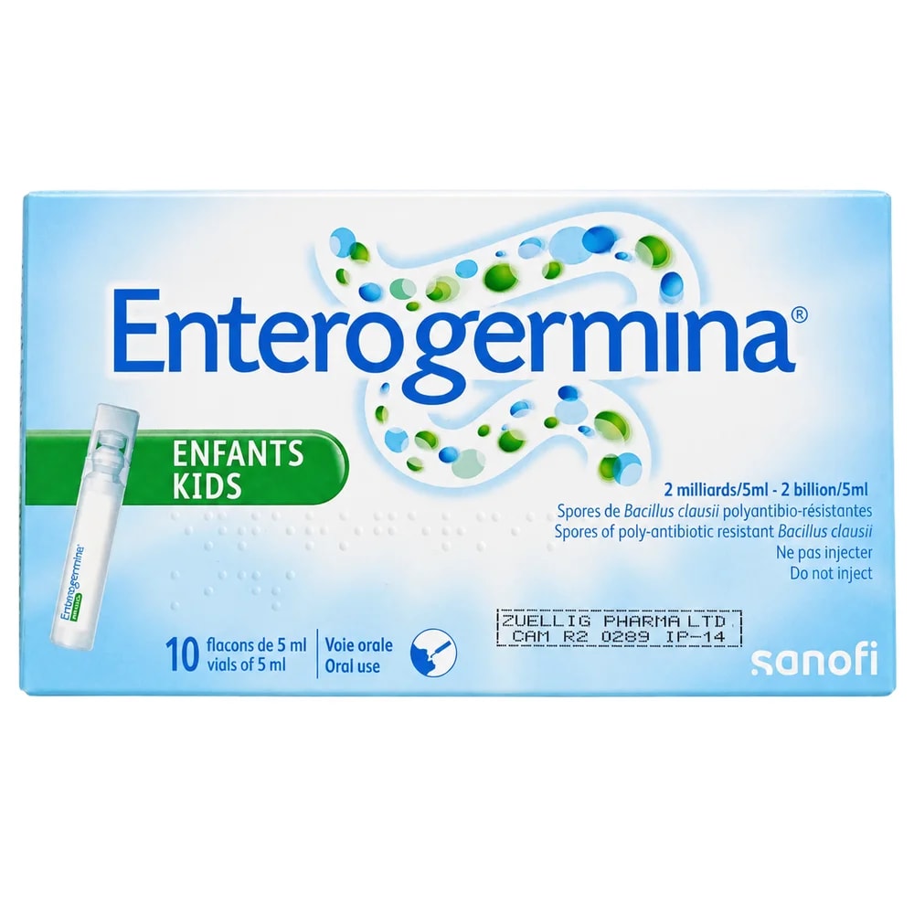 Enterogermina Kids (2 Billion CFU / 5 mL) 2 billion Bacillus clausii spores per 5 mL - Pharmacy Krech hong