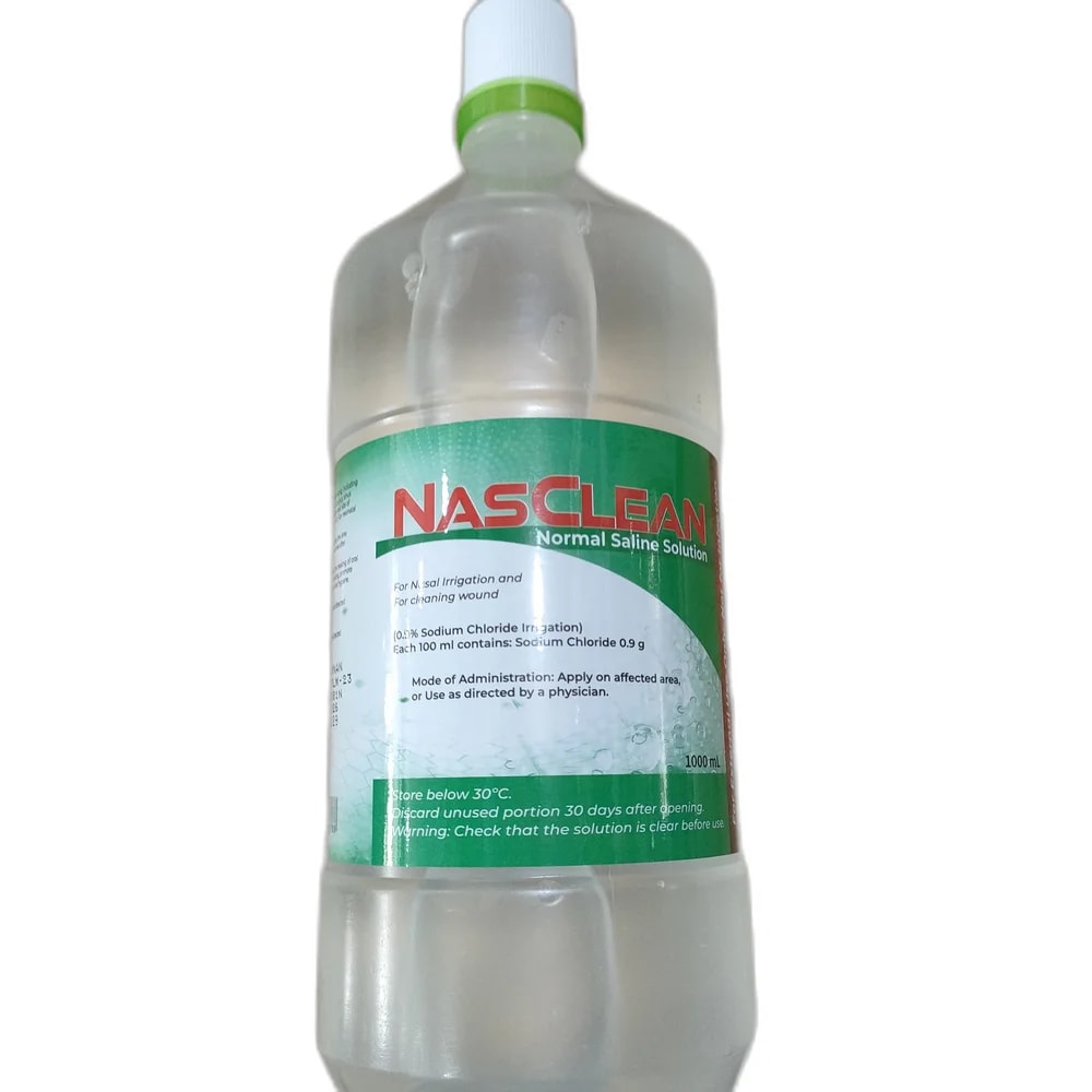 Nasclean 0.9% (Sodium Chloride 0.9 g per 100 mL) - Reachvong Pharmacy