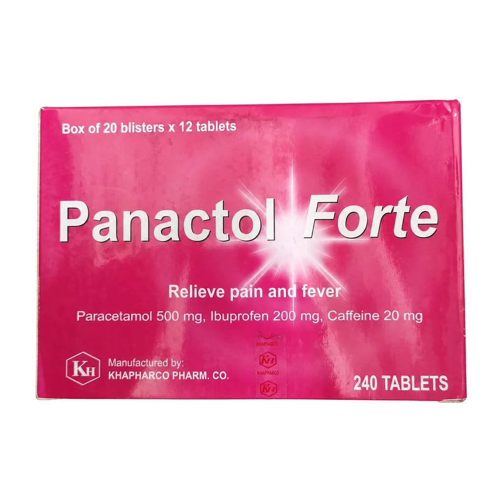 Panactol Forte 500 mg / 200 mg / 20 mg - Preash Khan Pich I Pharmacy
