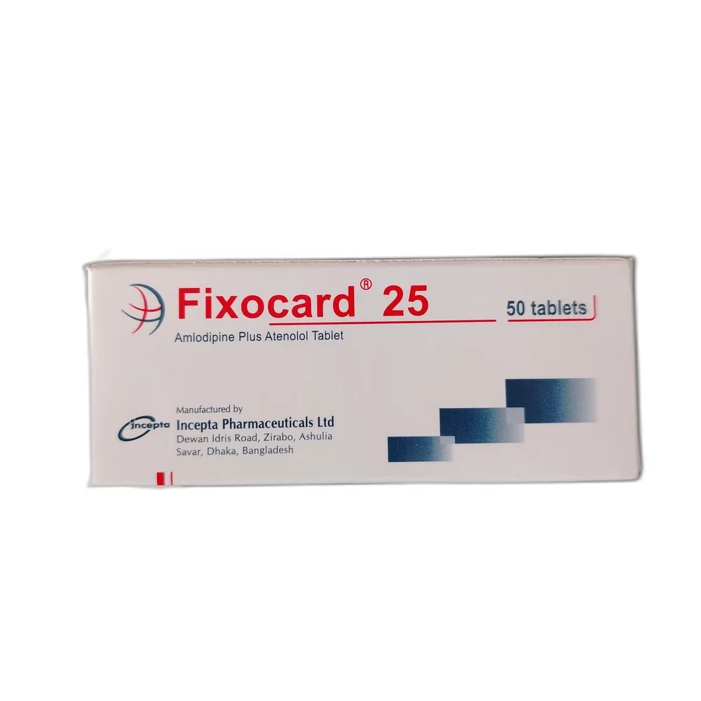 Fixocard 5 mg / 25 mg - PHARMACIE RATANAK