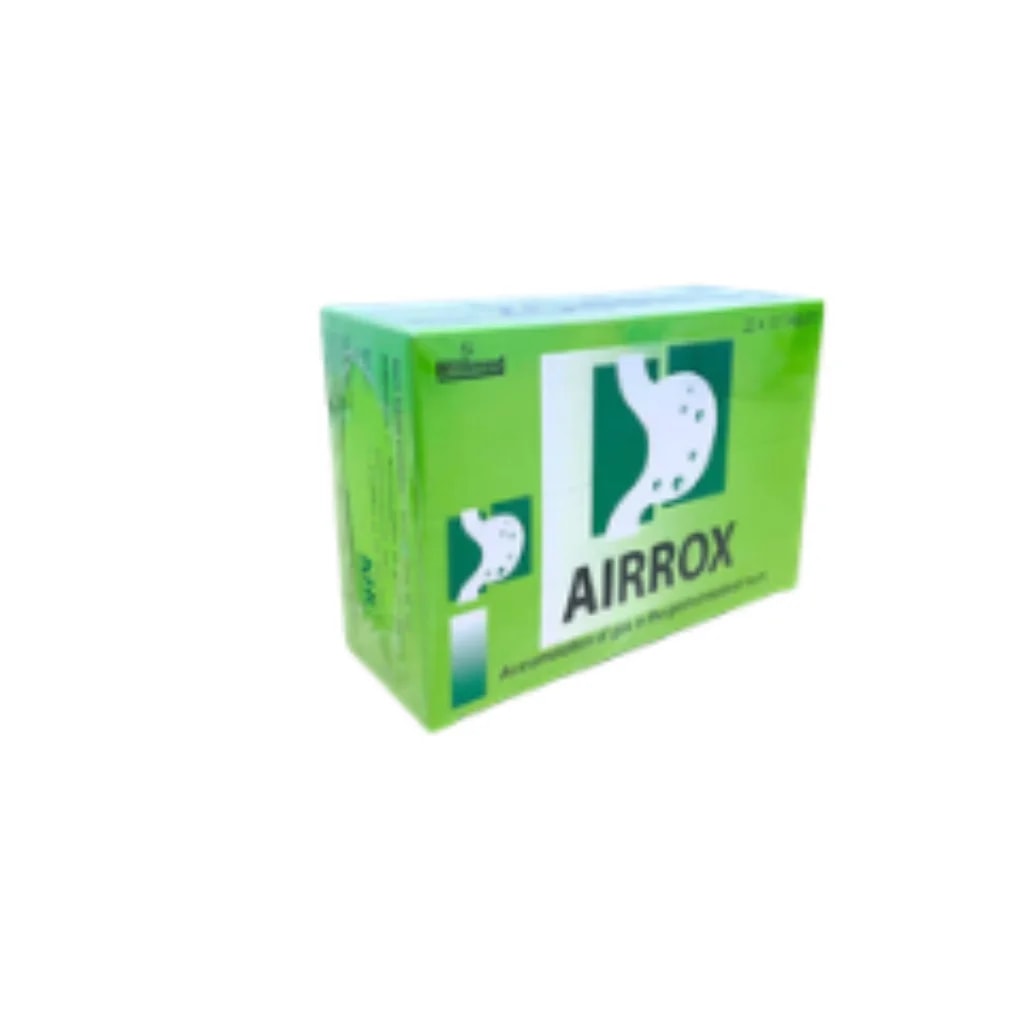 Airrox 80mg Tablet (Simethicone) Not available - Phnom Penh Care Pharmacy 2ND Floor / Under CENTRAL HOSPITAL