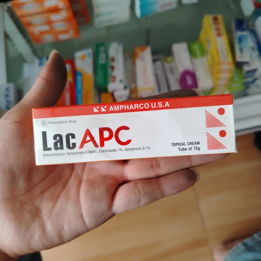 Lac APC Betamethasone dipropionate 0.064% w/w / clotrimazole 1% w/w / gentamicin 0.1% w/w - Reachiny Pharmacy
