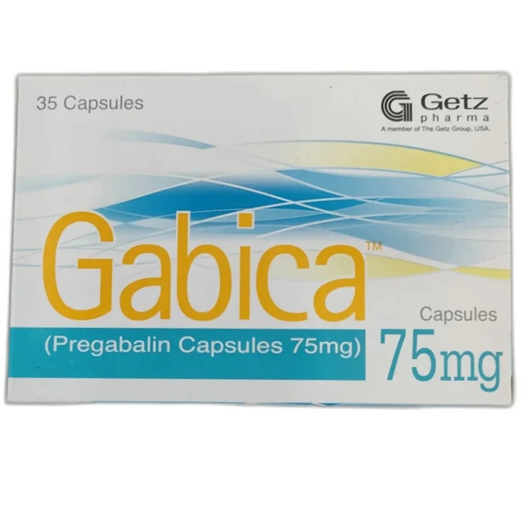 Gabica 75 mg 35capsules Pregabalin 75 mg - ឱសថស្ថាន សុខលាភ