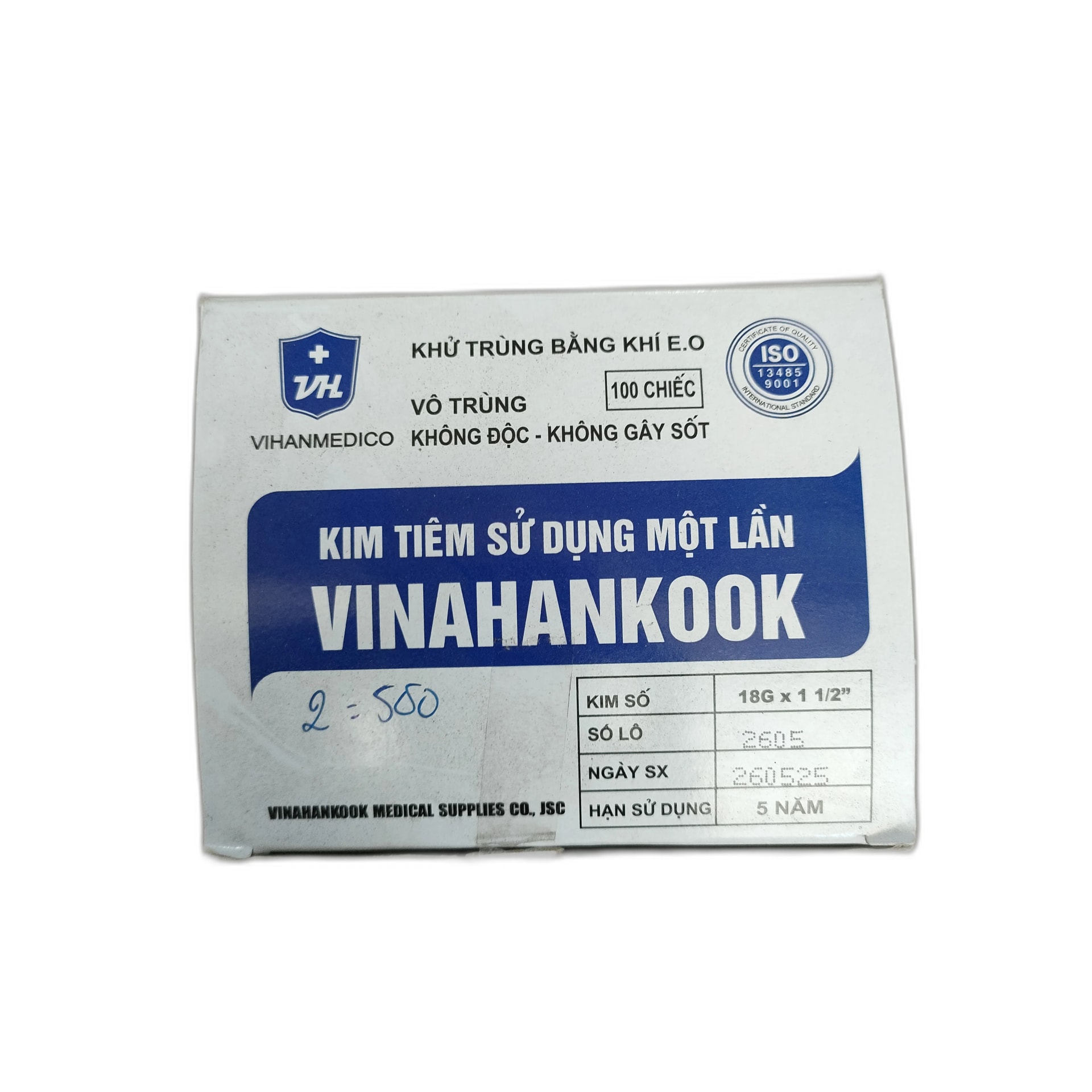 Vinahankook 3 ml Disposable Needle 18G x 1 1/2" - PONLEU DOUNG DARA PHARMACY