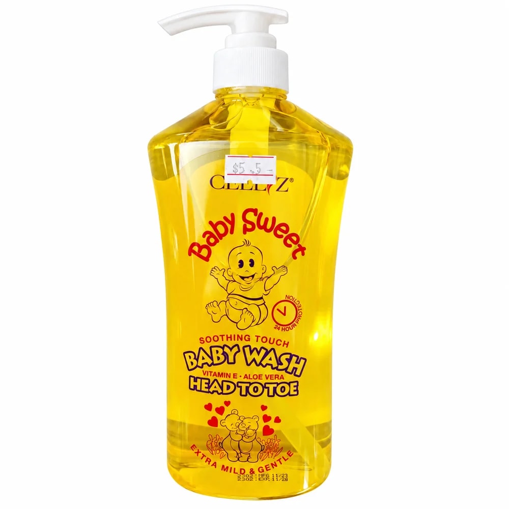 Celliz Baby Sweet Soothing Touch Head To Toe Baby Wash 780 mL - Pharmacy Krech hong