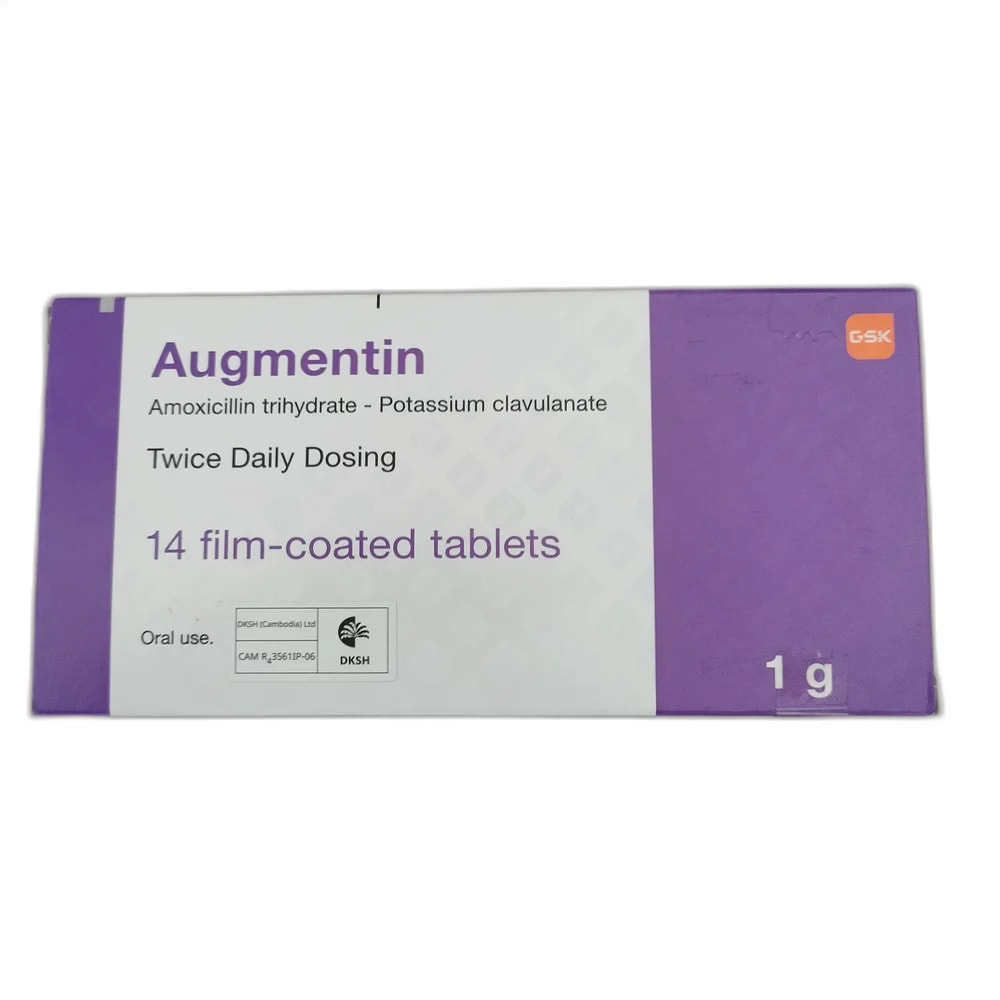 Augmentin 1 g Tablets 875 mg / 125 mg - SUKHA PHARMACY