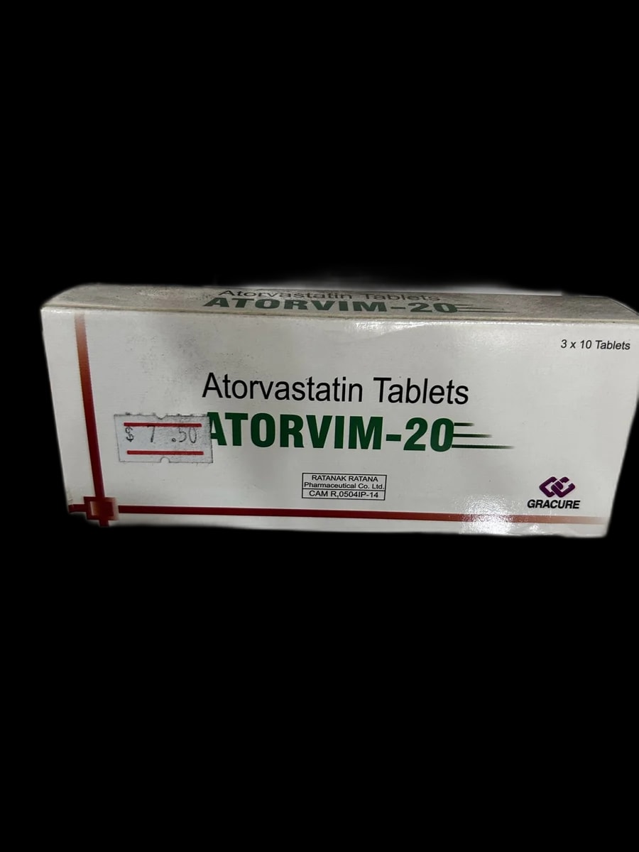 Atorvim-20 20mg - ឱសថស្ថានព្រះខ័នពេជ្រ
