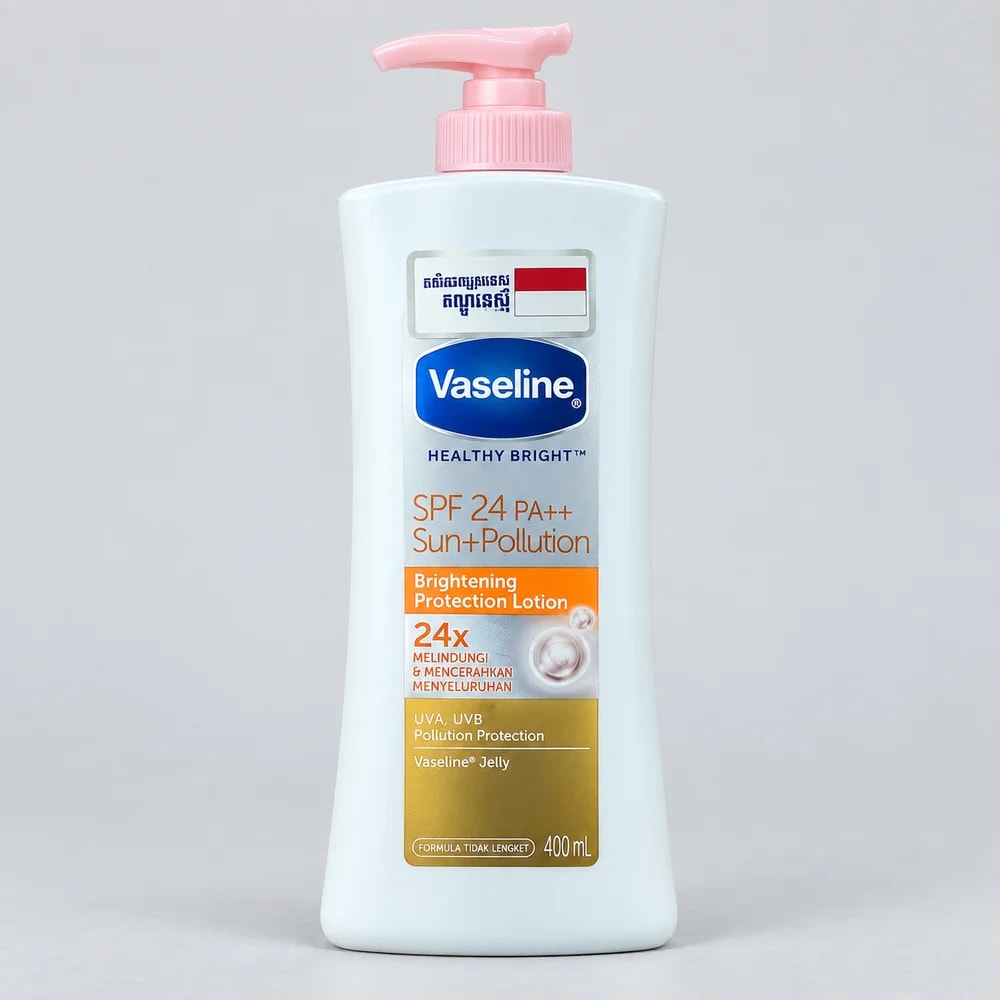 Vaseline Healthy Bright SPF 24 PA++ Sun + Pollution 400 ml - PHARMCY ARUN REAS