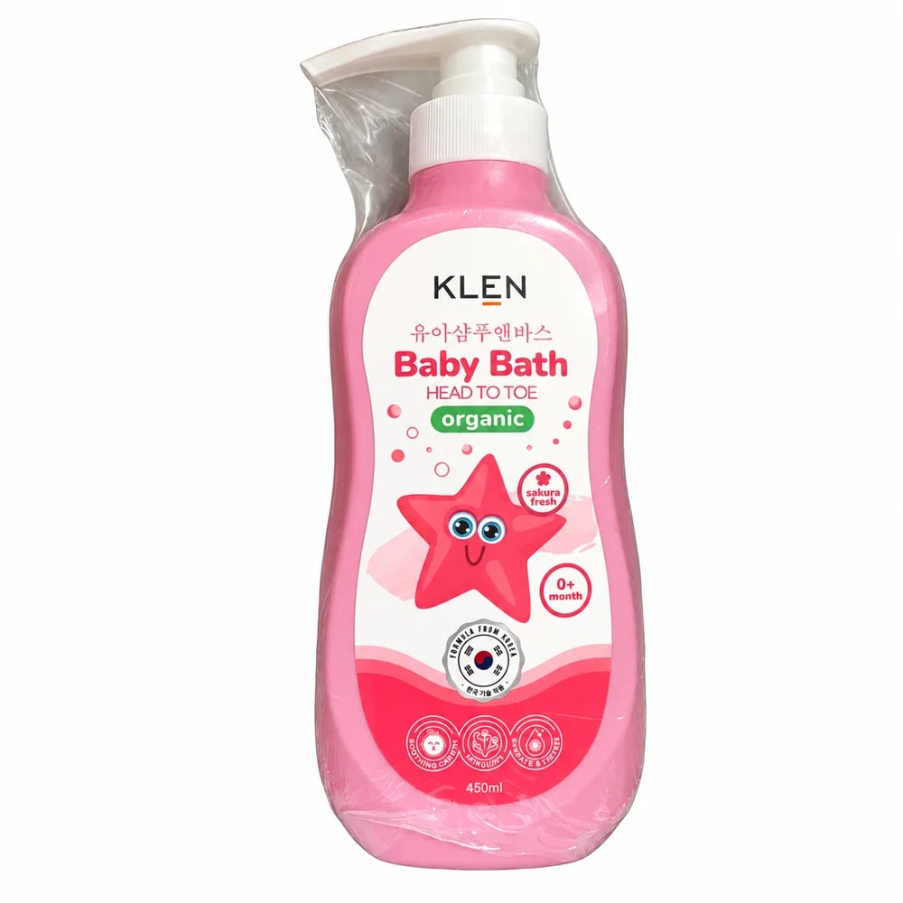 KLEN Baby Bath Pink 450 ml - ហ្វាម៉ាសង់តេ