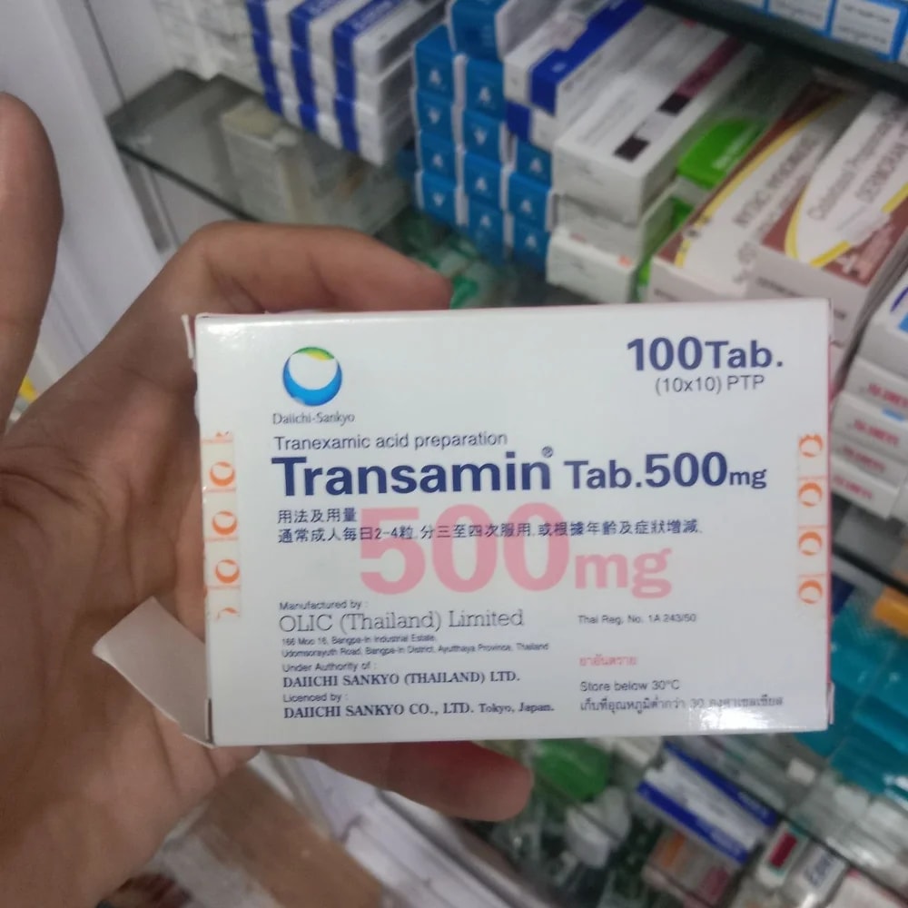 Transamin Tab. 500 mg Tranexamic acid 500 mg tablets - Kim Yi