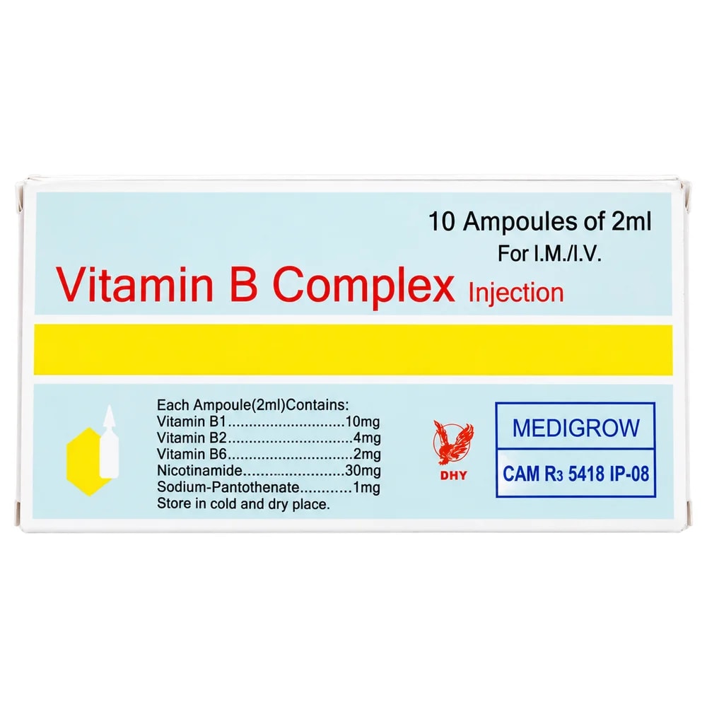 Vitamin B Complex 2 mL per ampoule - Pharmacy Krech hong