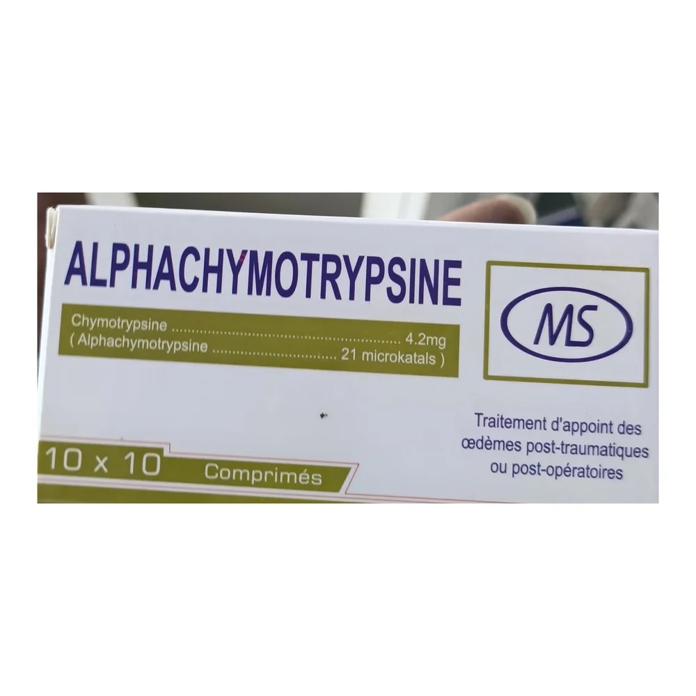 Alphachymotrypsine MS 4.2 mg (21 microkatals) - Morhachun Pharmacies