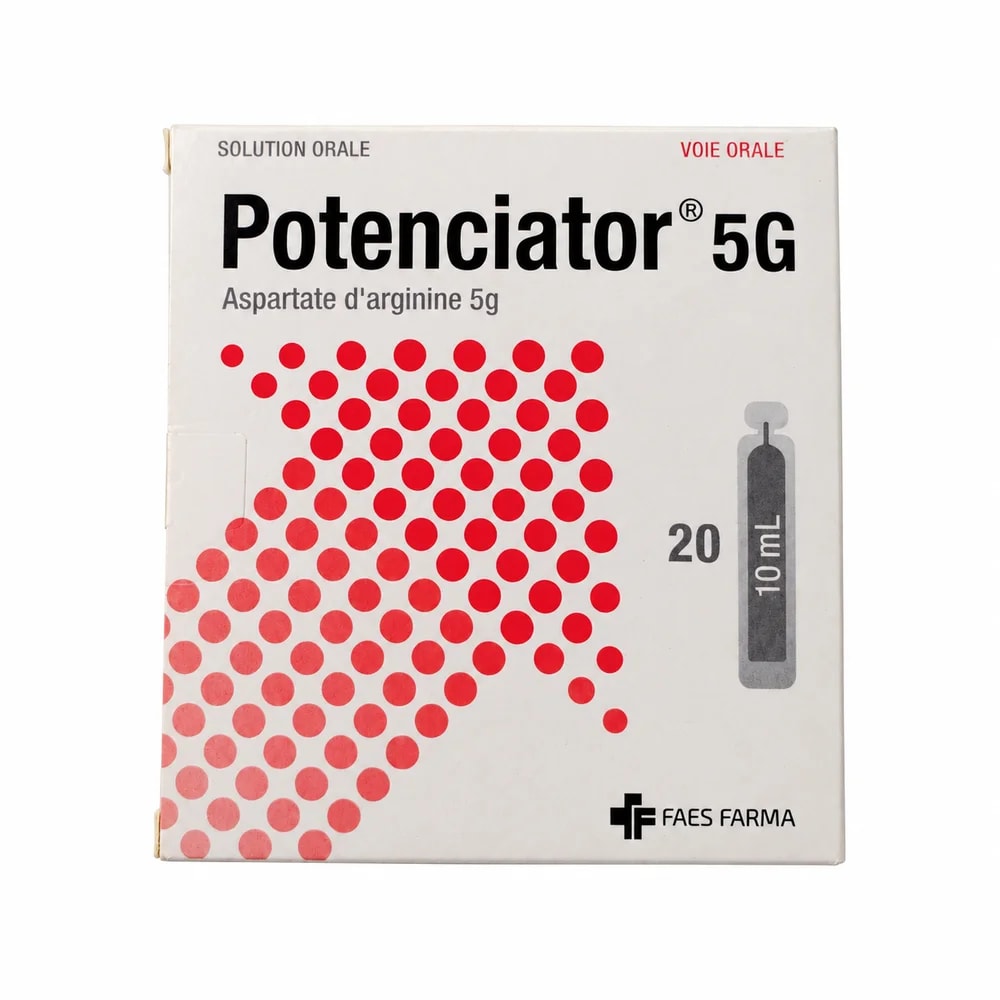Potenciator Arginine aspartate 5 g per 10 mL oral solution - Reachiny Pharmacy