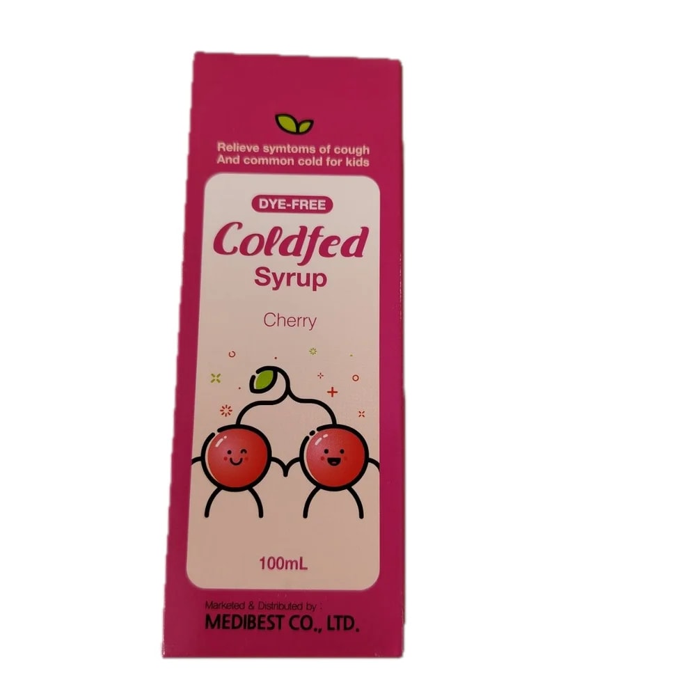 Coldfed 650 mg / 4.15 mg / 26.65 mg / 33.3 mg / 140 mg / 10 mg / 5 mg per 100 ml (100 ml) - Reach Srey