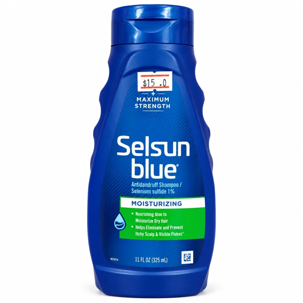 Selsun Blue Maximum Strength Antidandruff Shampoo (Moisturizing variant) 1% - Pharmacy Krech hong