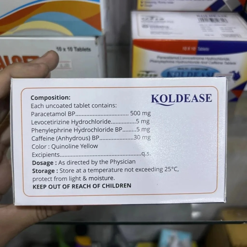 KOLDEASE MULTI - SYMPTON 500mg/5mg/5mg/30mg - ឱសថស្ថានព្រះខ័នពេជ្រ