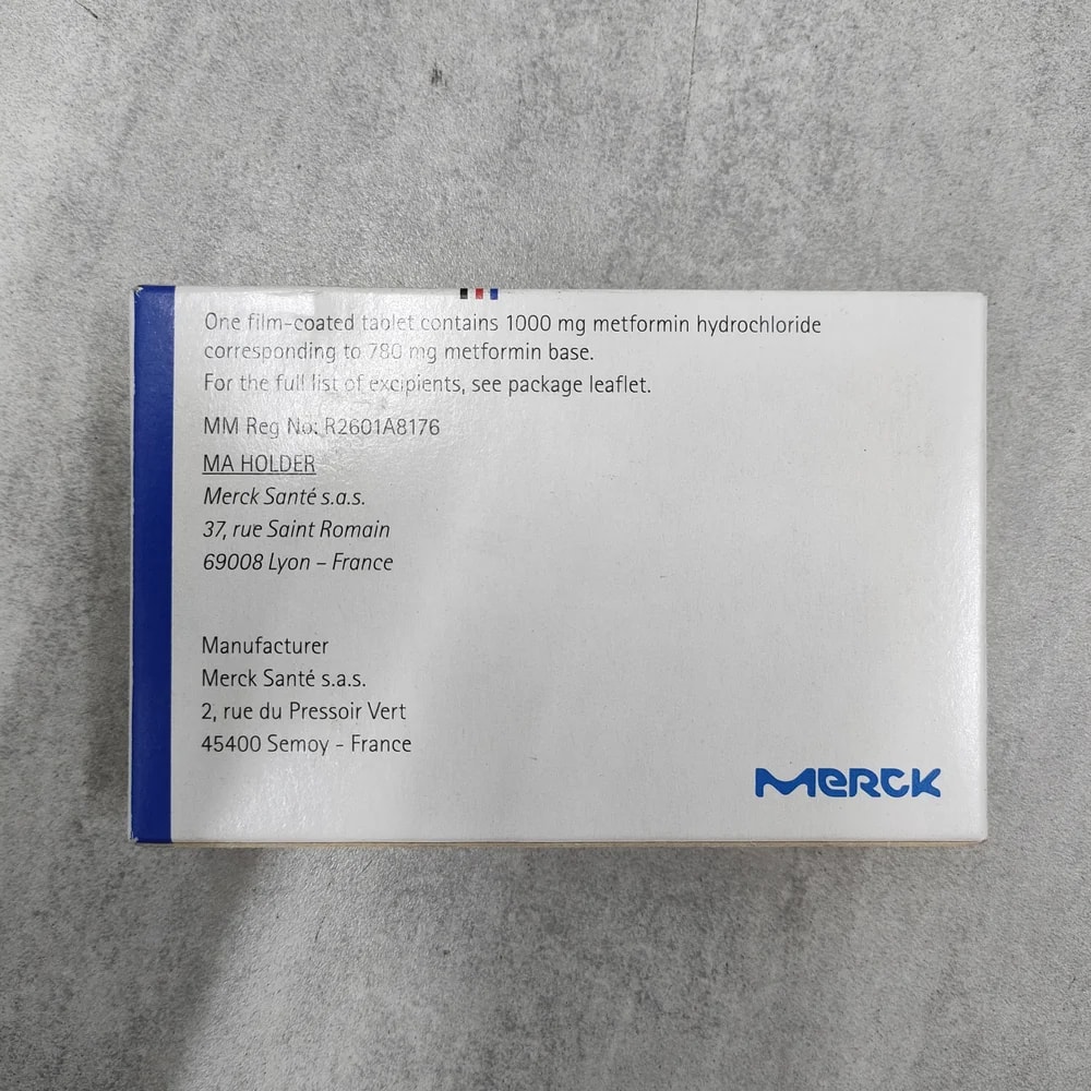 Glucophage 1000 mg 1000 mg - Depot De Pharmacie "A" Kim Houy