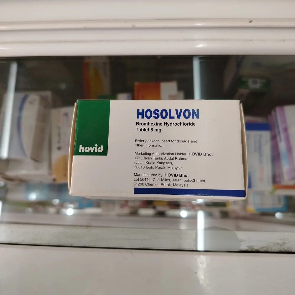 Hosolvon Bromhexine hydrochloride 8 mg per tablet - Reachiny Pharmacy