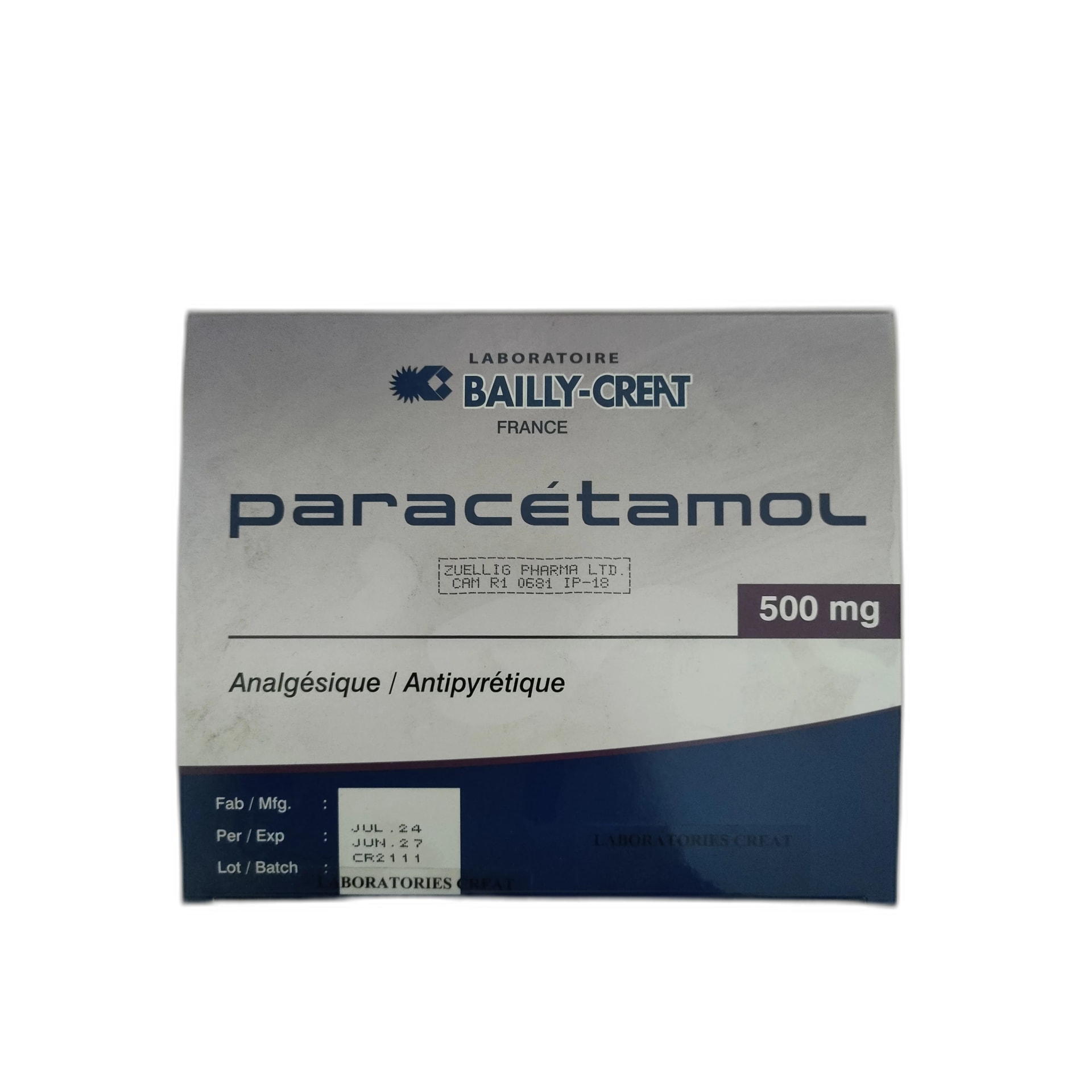 Paracetamol bailly creat 500 mg - PONLEU DOUNG DARA PHARMACY