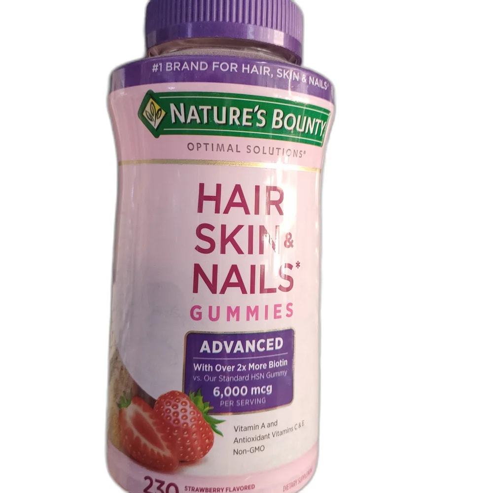 Nature's Bounty Hair, Skin & Nails Gummies 6,000 mcg biotin per 2-gummy serving - PHARMACIE PORNLEU PICH