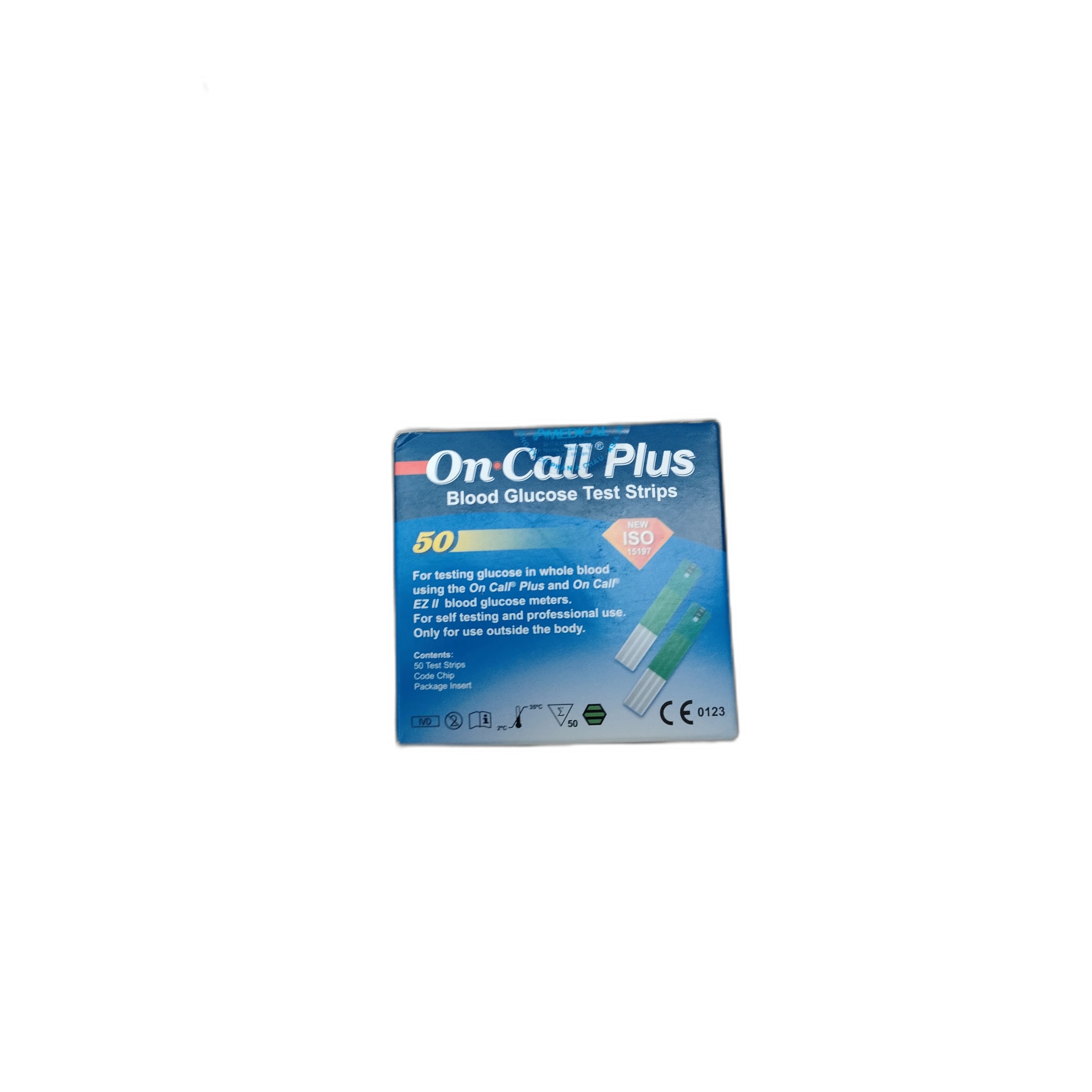 On-Call Plus Blood Glucose Test Strips 50 strips - PHARMARCY DARA RAKSMEY KOK CHAMBOK
